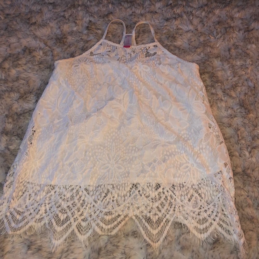 White lace top